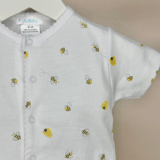 Bee Happy Cotton Shortie Romper