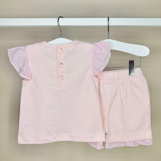 Pink Diamante Short Set