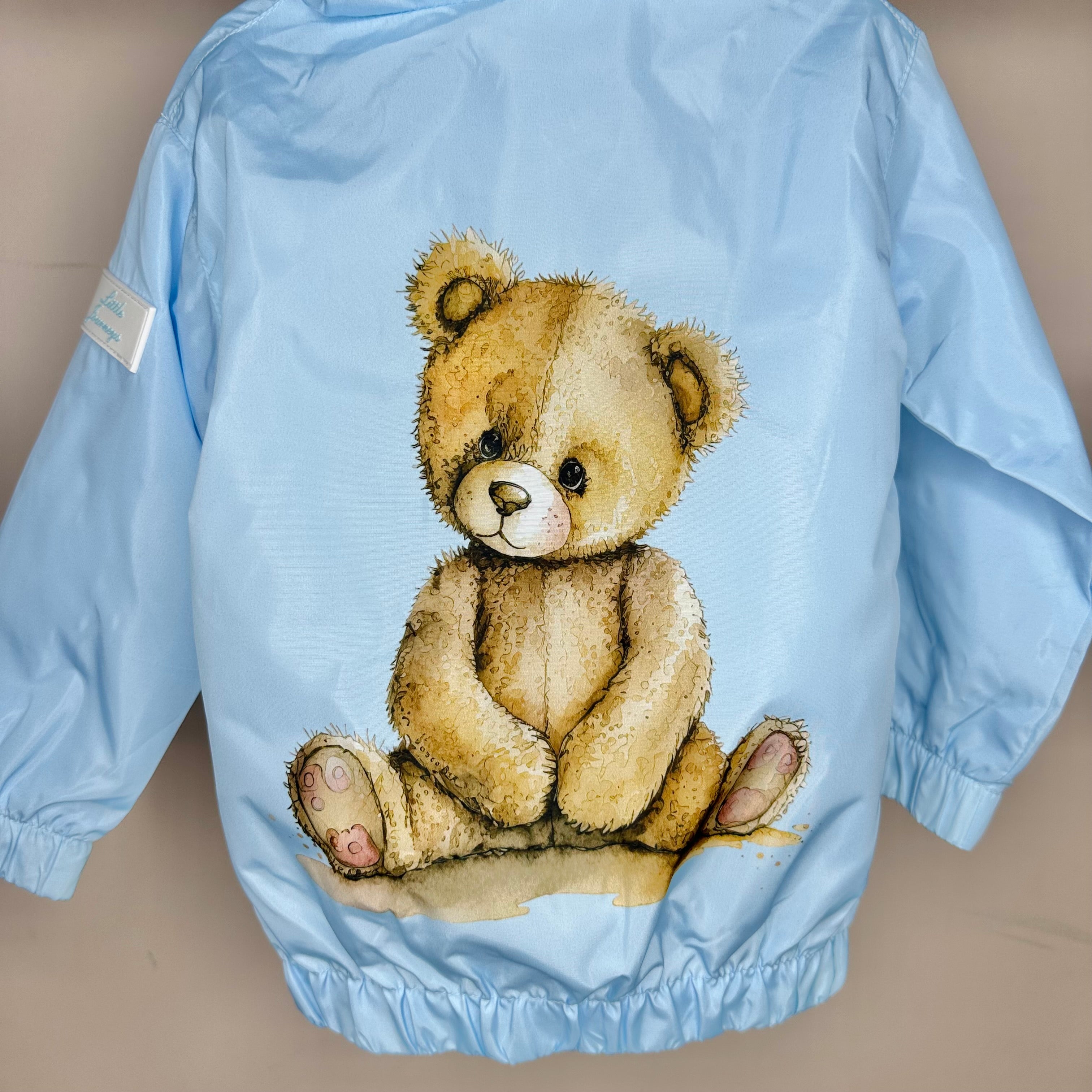 Baby blue teddy bear coat online