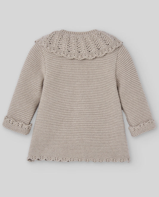 Beige Knitted Coat