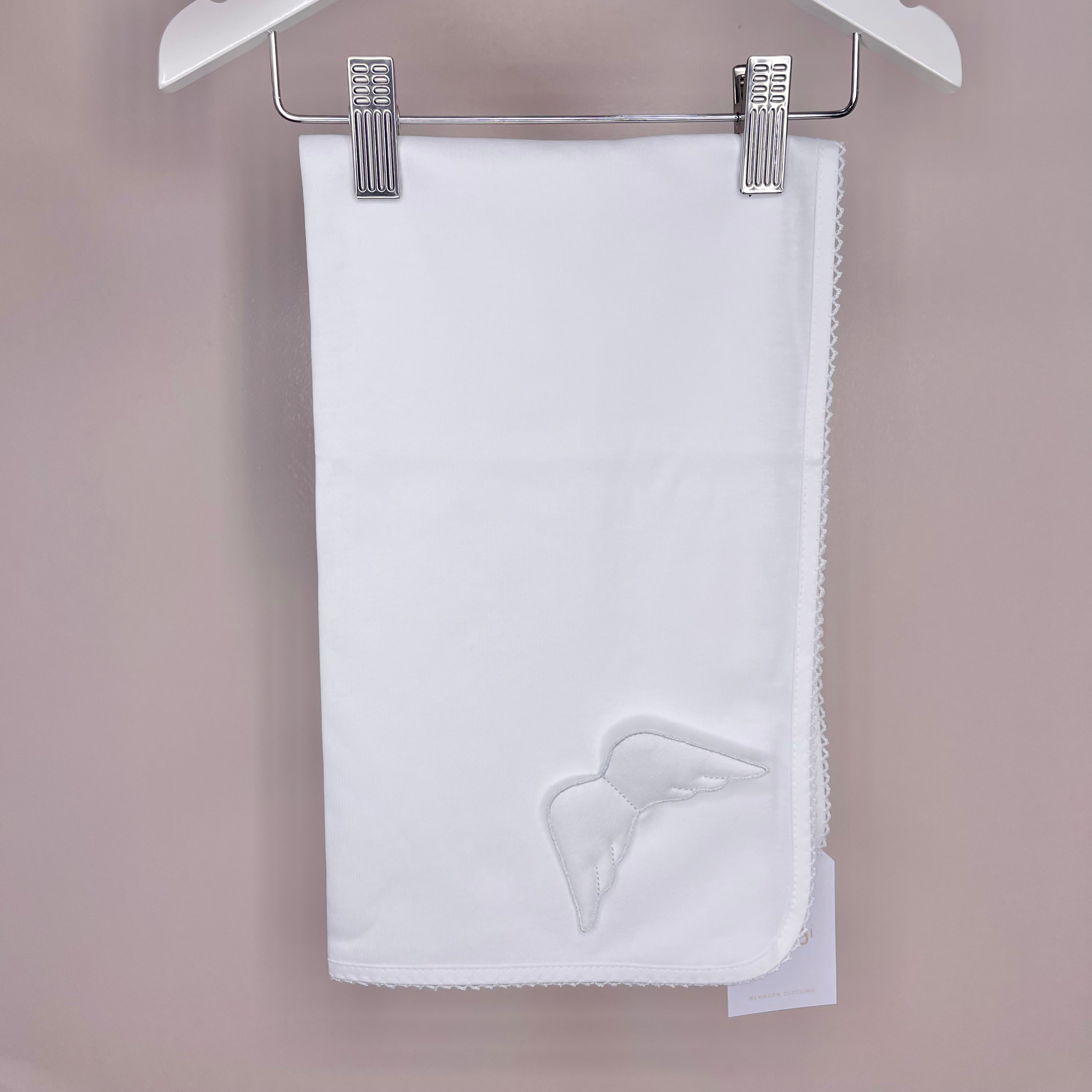 Baby Gi Angel Wings White Cotton Blanket main image 1