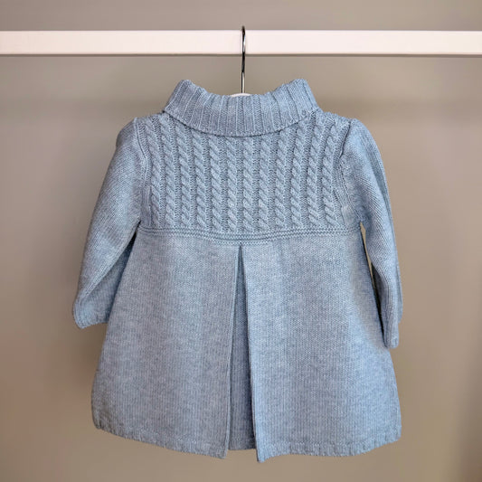Blue Knitted Coat