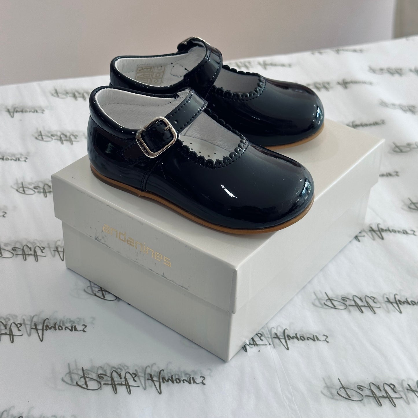 Navy Patent Mary Jane Shoes