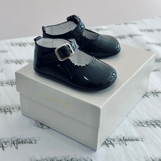 Navy Mary Jane Pram Shoes