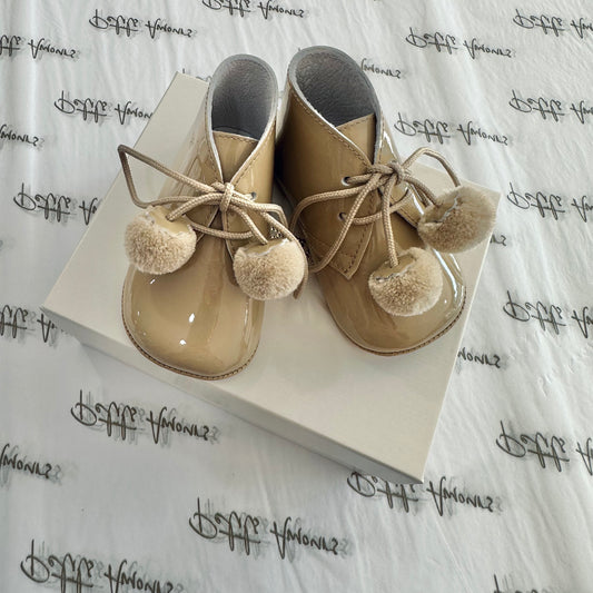 Camel Pom Pram Boots