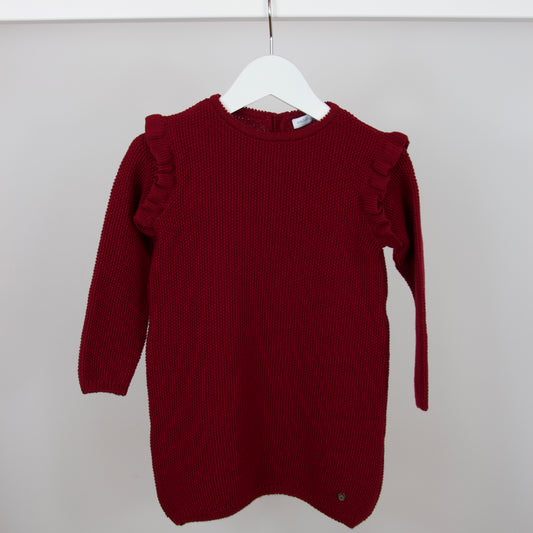 Maroon Knit Dress