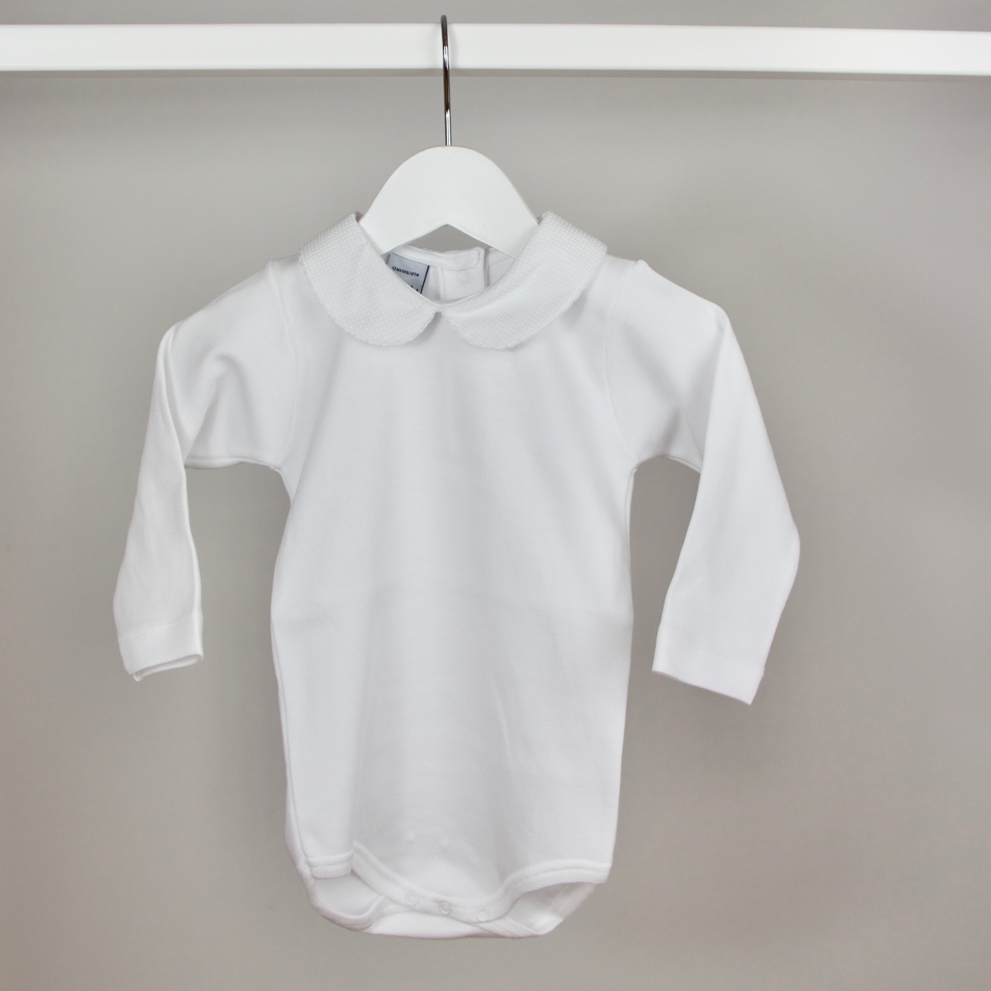 White peter hot sale pan collar onesie