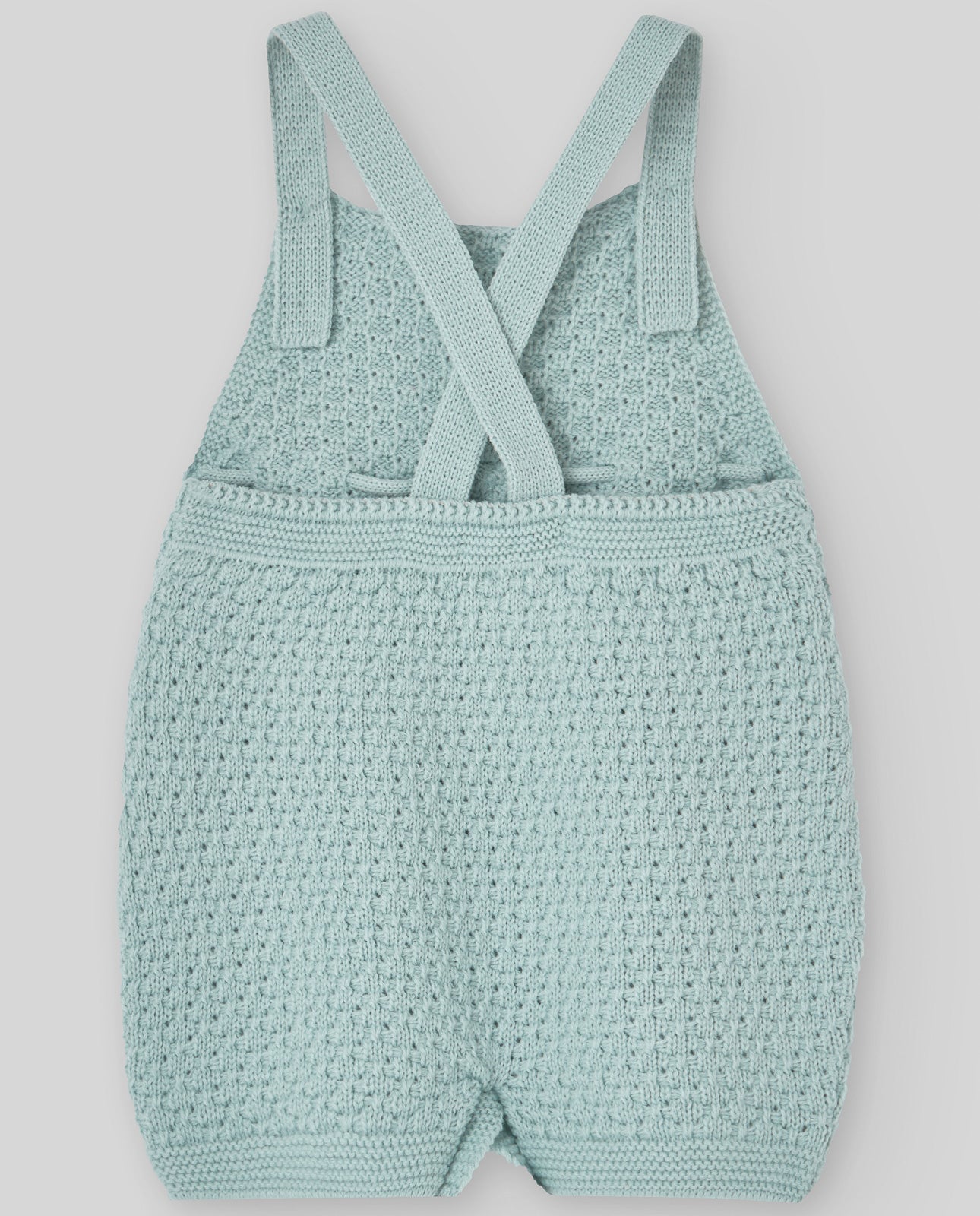 Green Knit Overall Romper