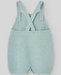 Green Knit Overall Romper