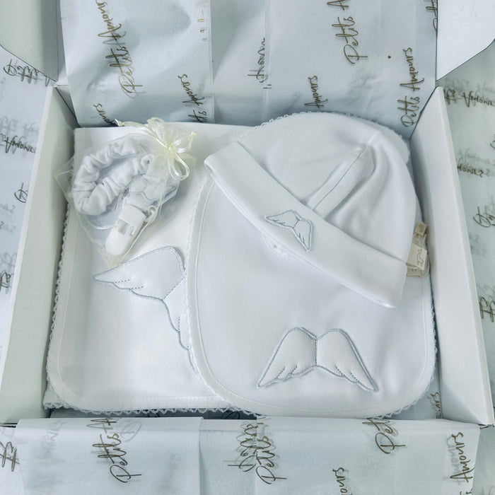 White Cotton Angel Wing Gift Box