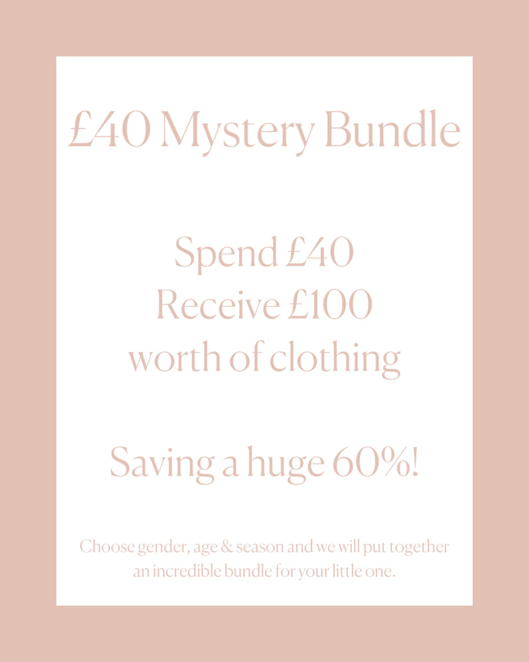 £40 Mystery Bundle Worth £100