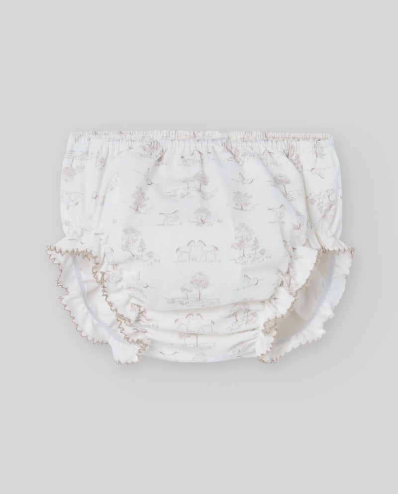 Ivory Toile de Jouy Print Set