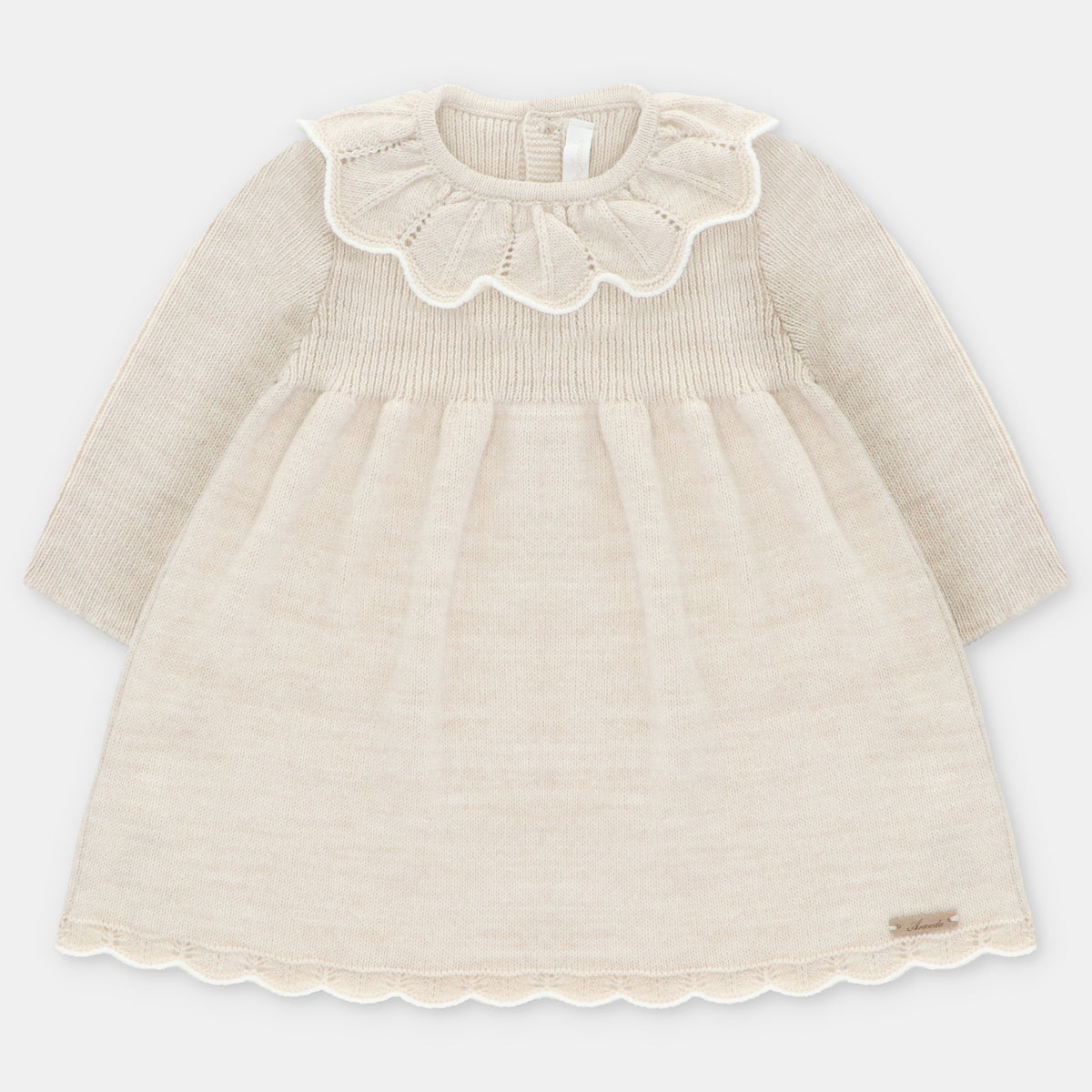 Beige Knitted Dress
