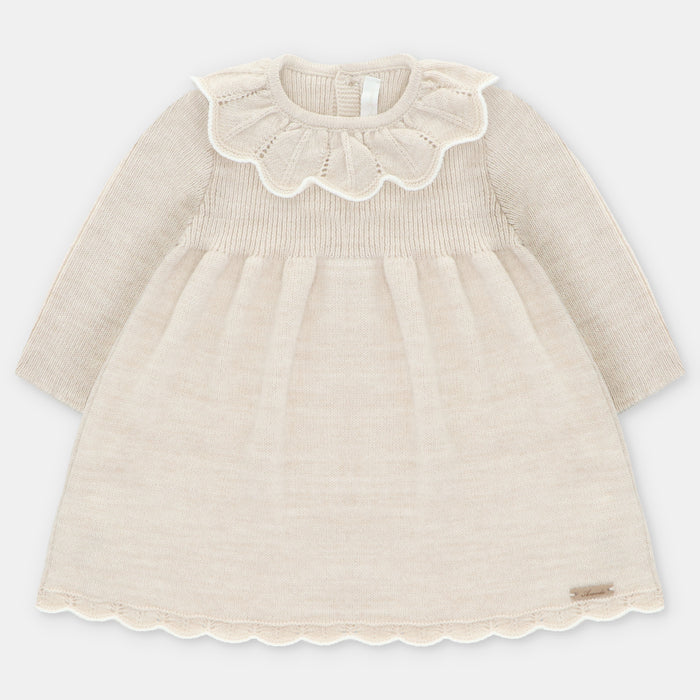 Beige Knitted Dress