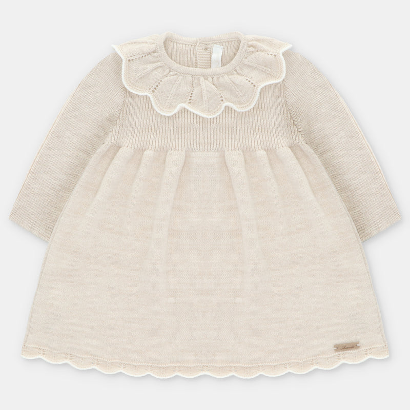 Beige Knitted Dress