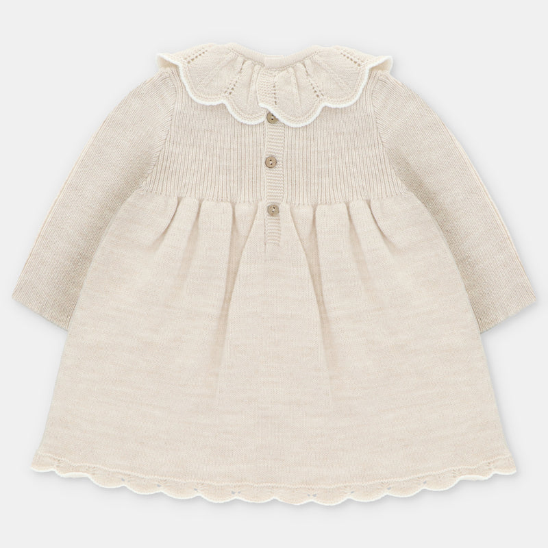 Beige Knitted Dress