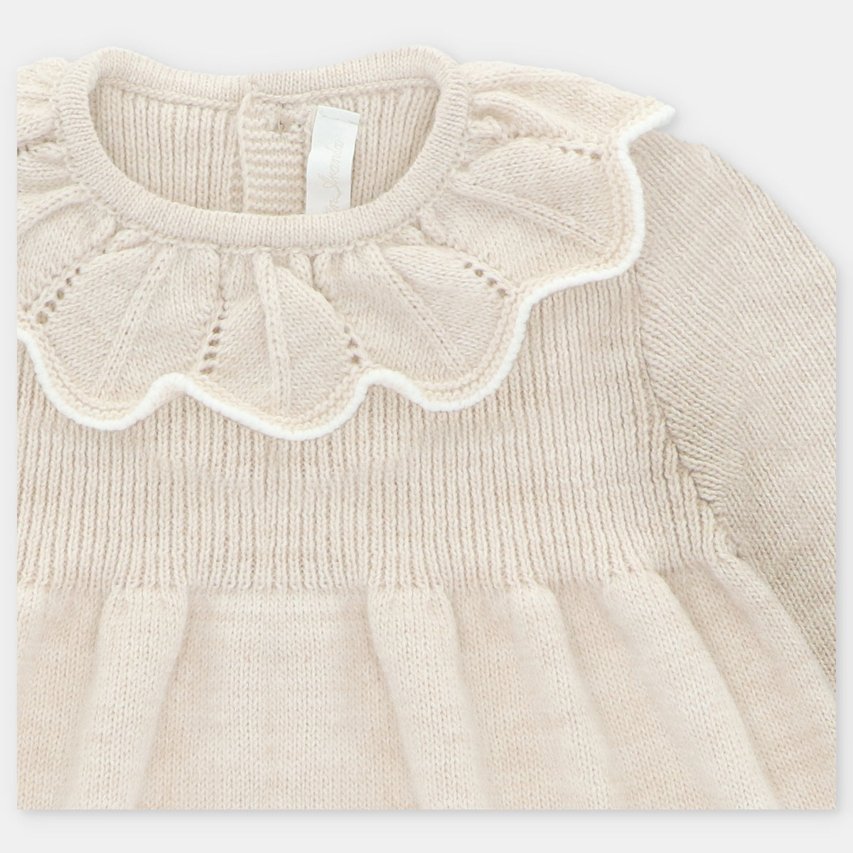 Beige Knitted Dress
