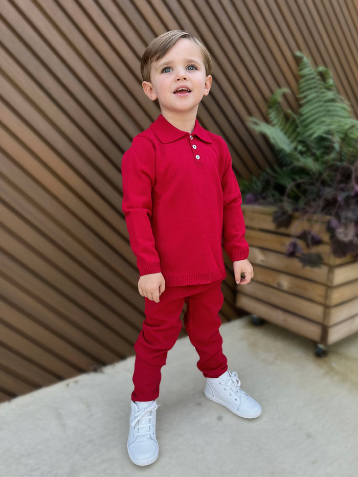 Red Polo Tracksuit