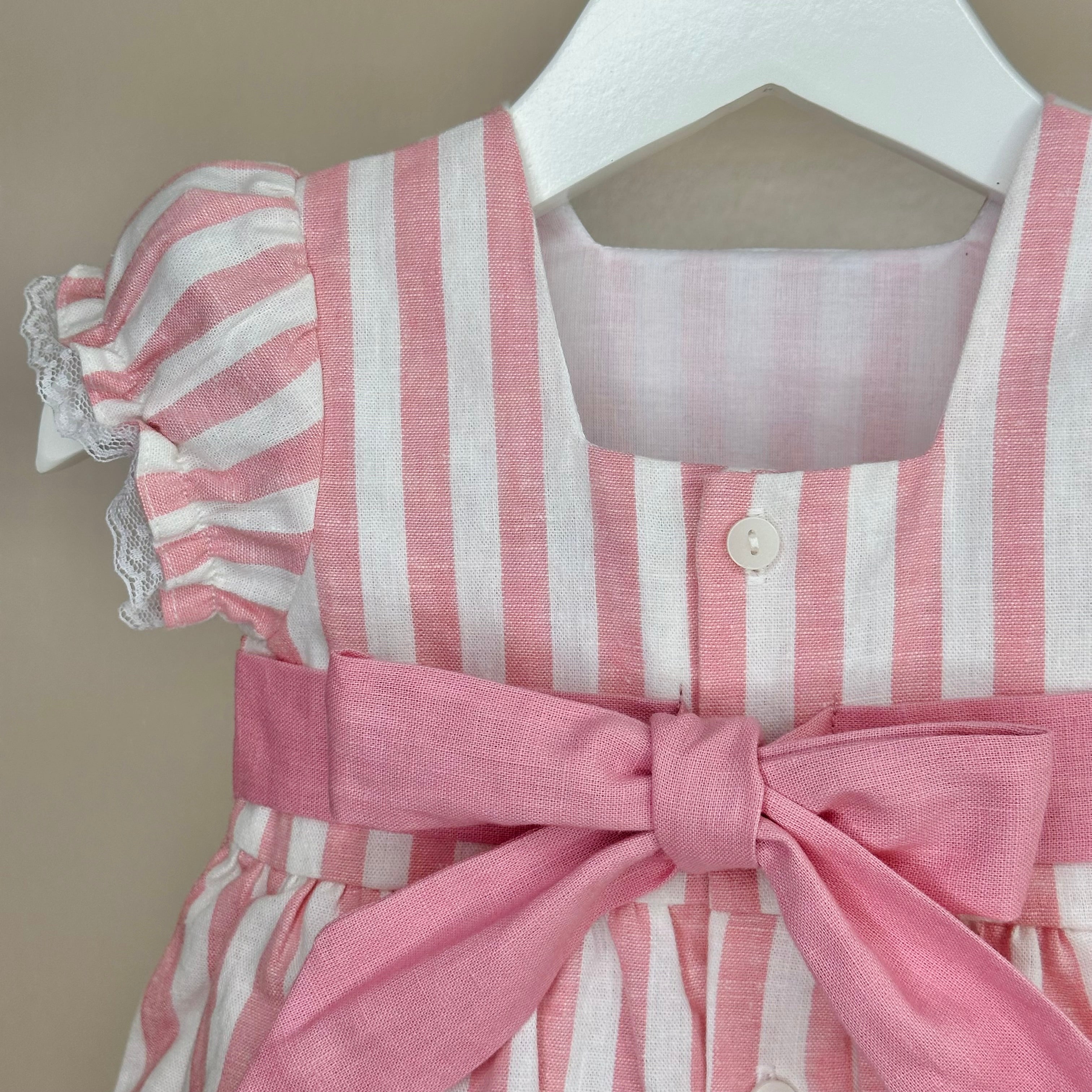 Pink candy stripe dress sale
