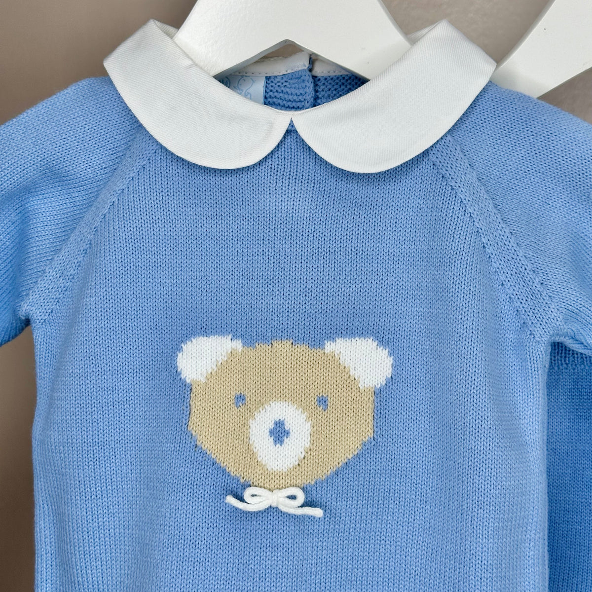 Blue Knitted Bear Tracksuit