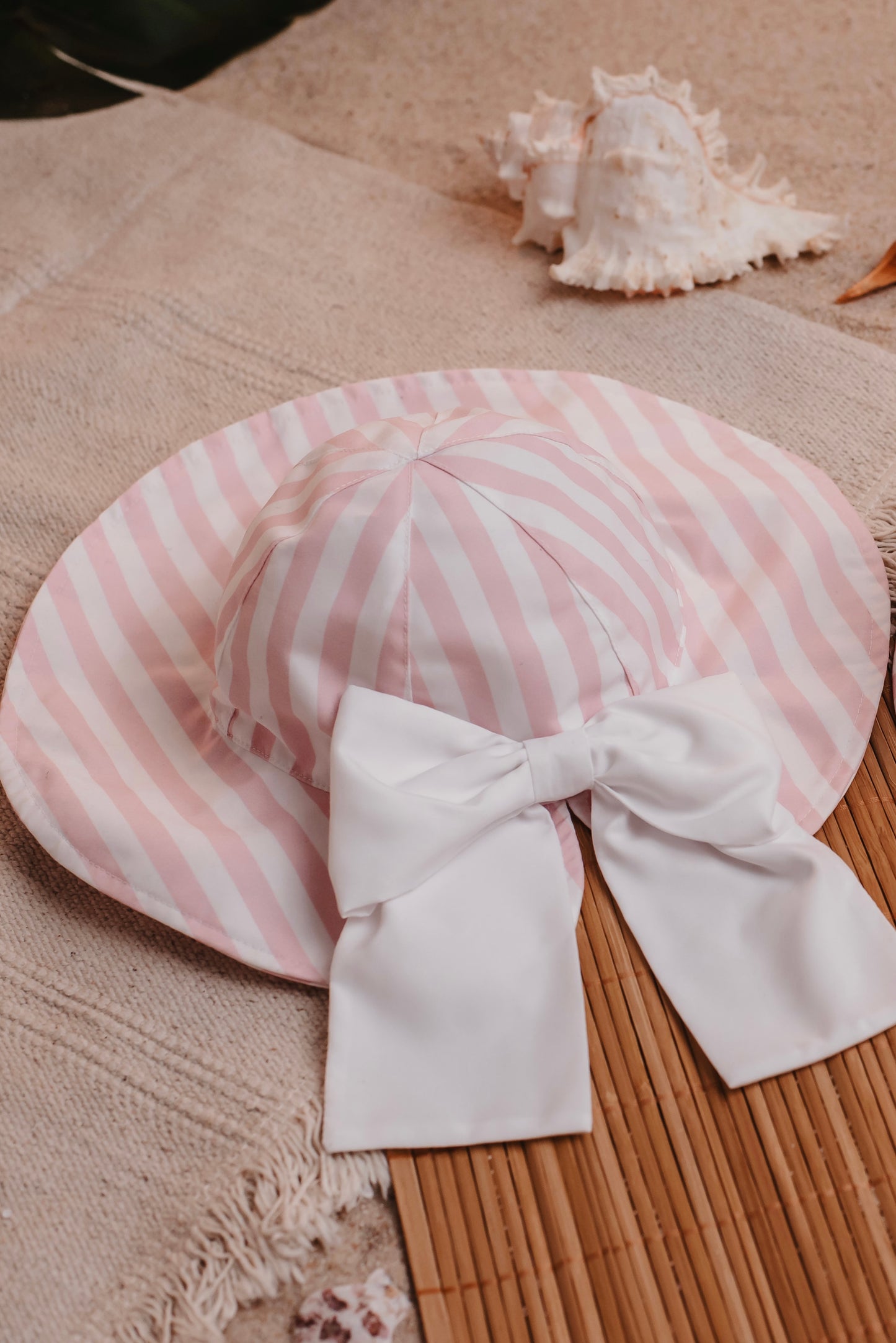 Pink Stripes Girls Hat