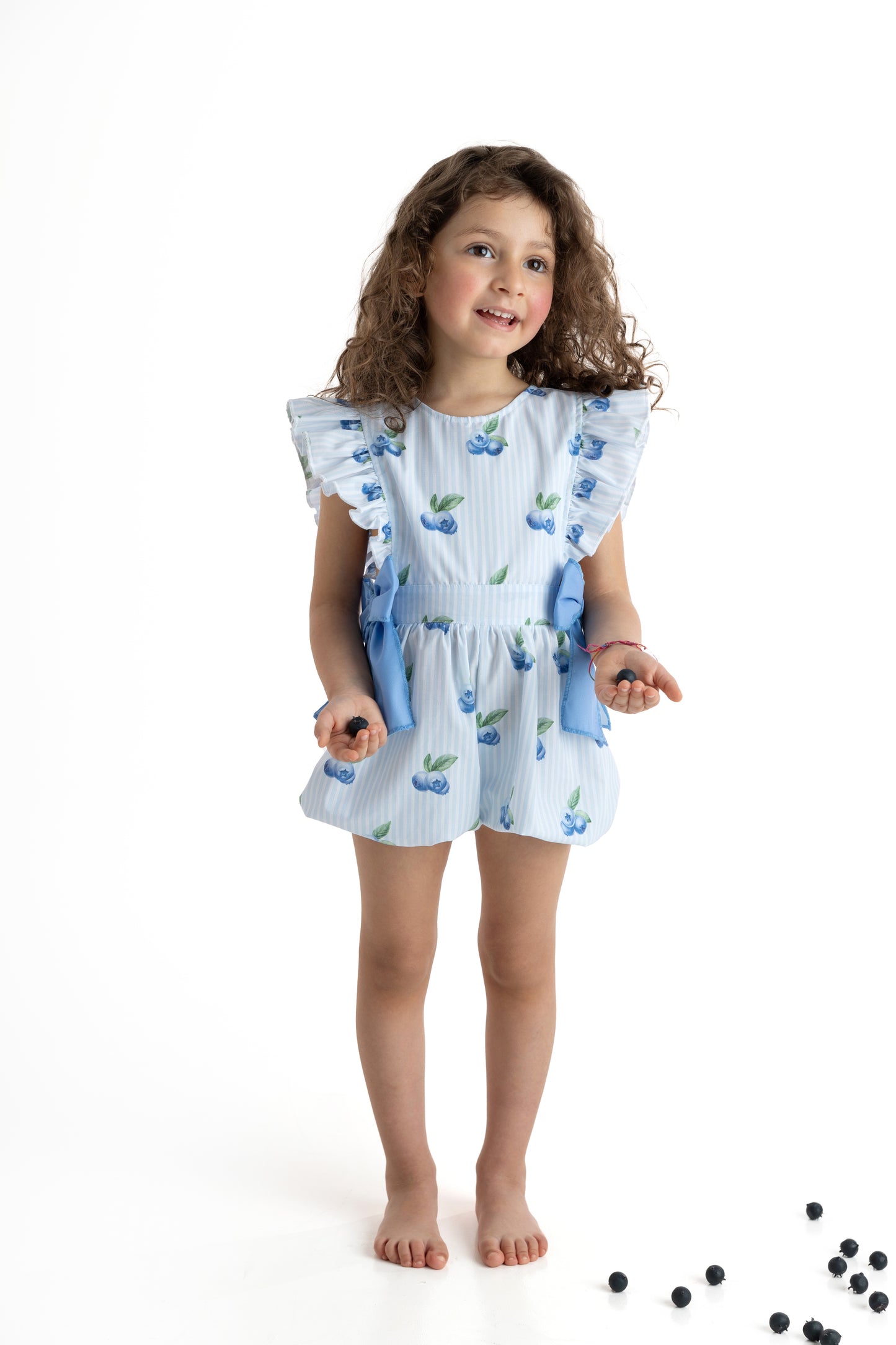 Blueberries Girls Playsuit