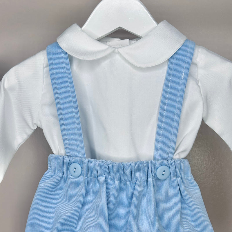 Blue Baby Cord & Shirt Set