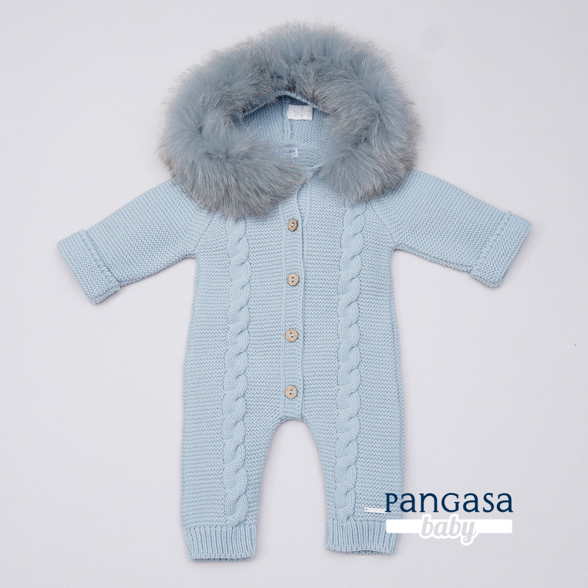 Pangasa Powder Blue Cable Pramsuit