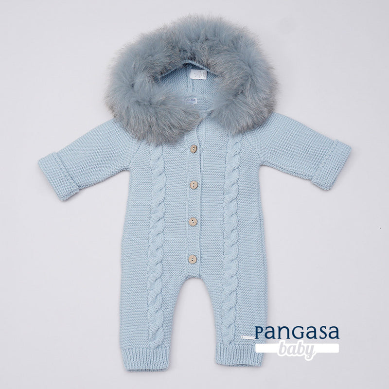 Pangasa Powder Blue Cable Pramsuit