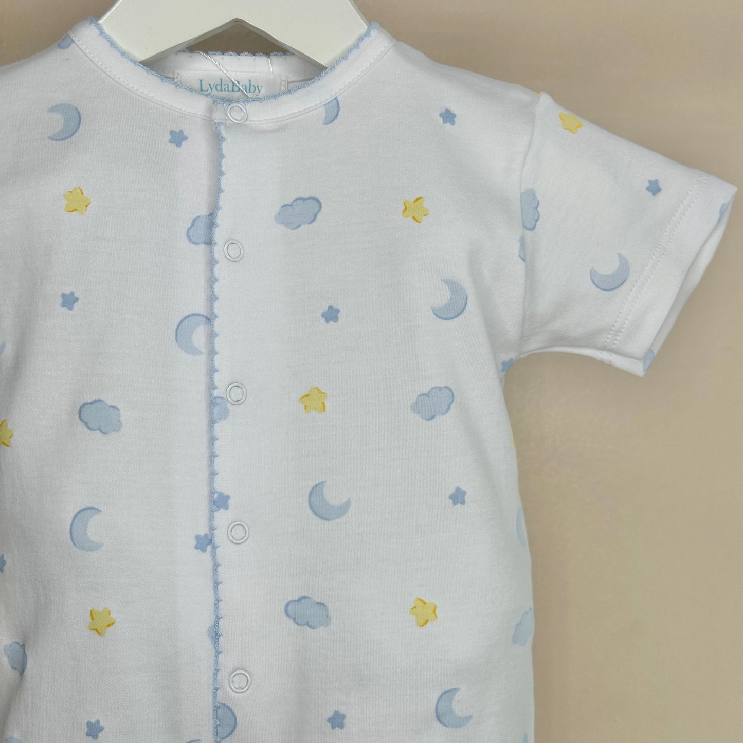 Blue & Yellow Dreams Cotton Shortie Romper