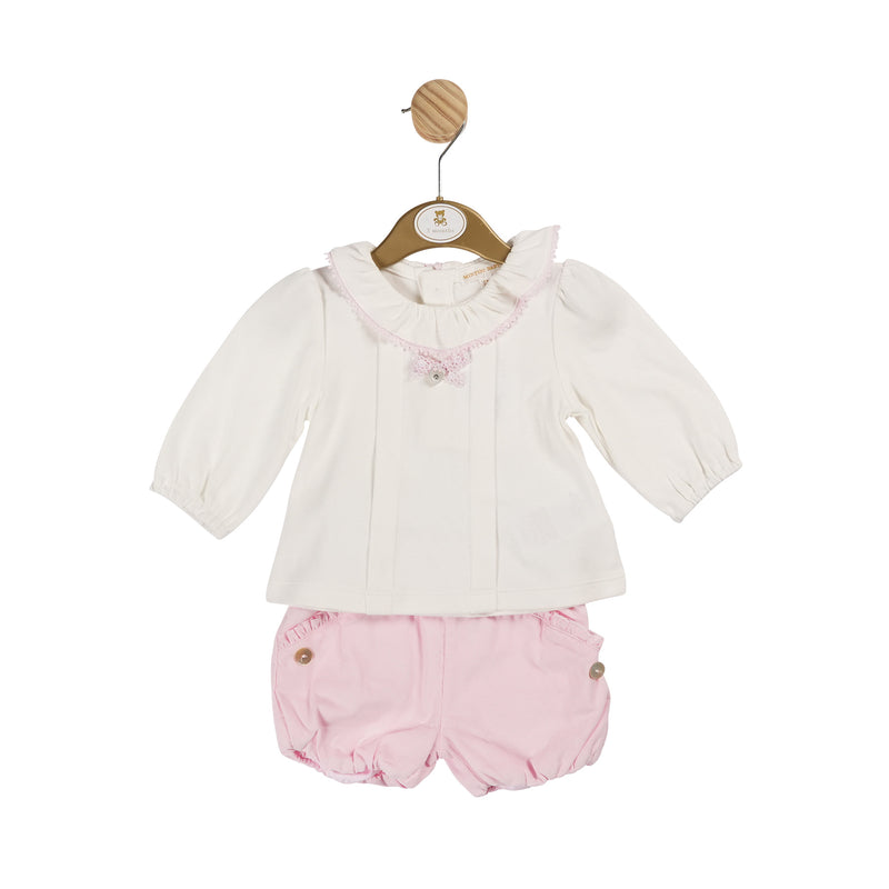 Pink Corduroy Pant Set