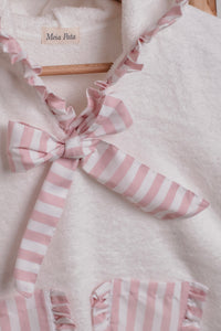 Pink Stripes Girls Poncho