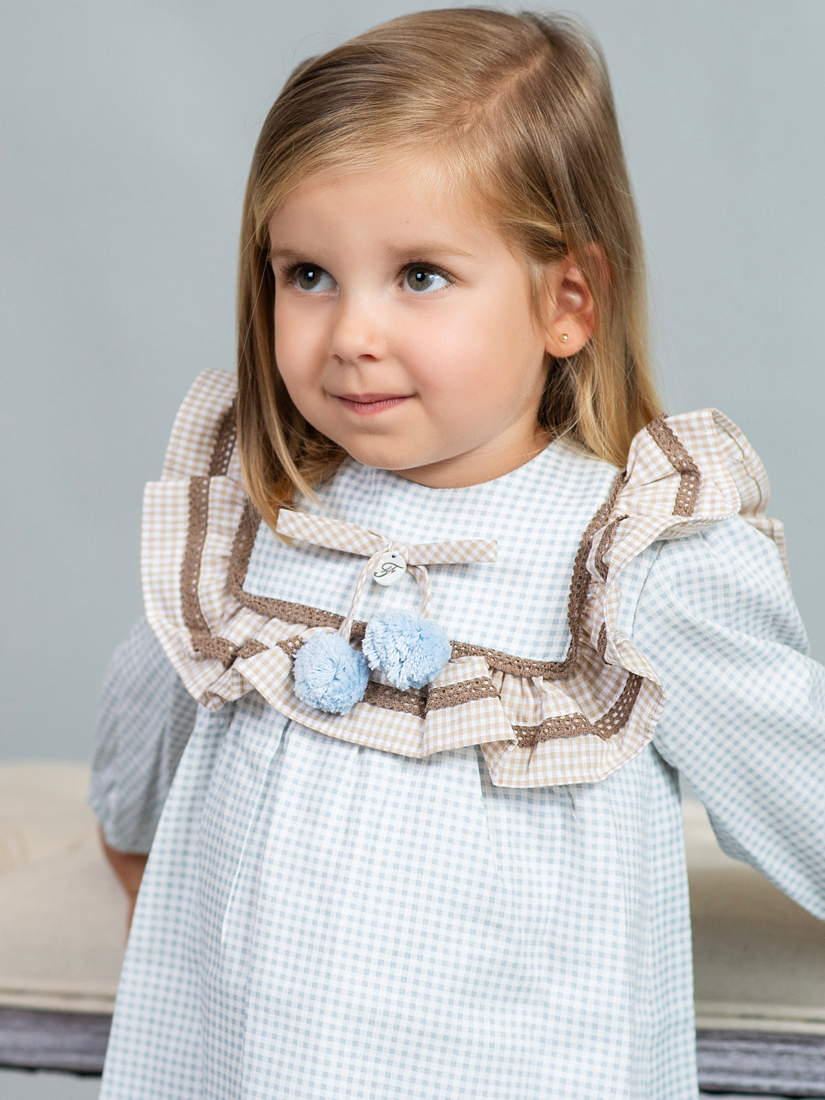 Baby Blue Gingham Dress