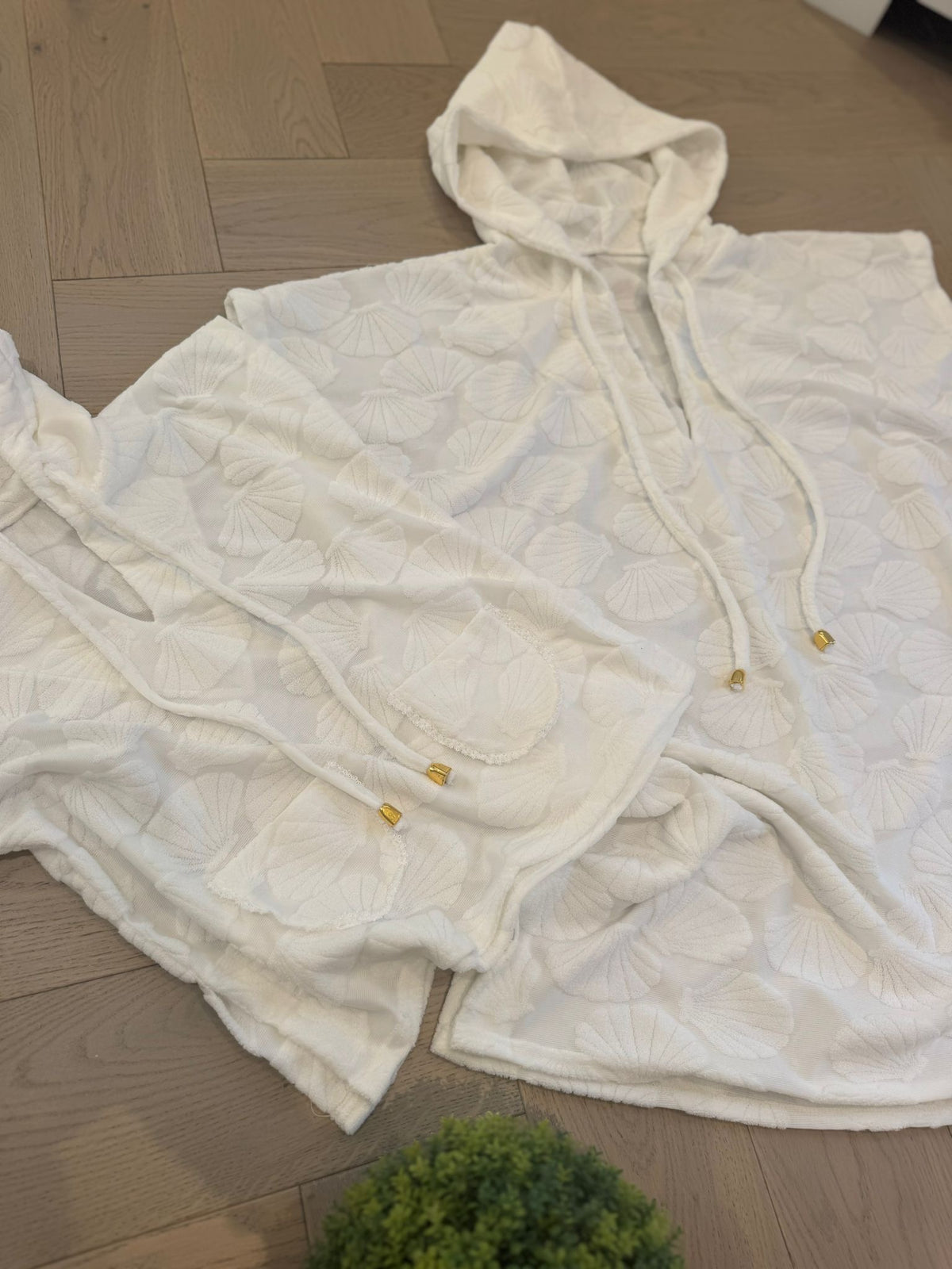 Girls Shell Towelling Poncho