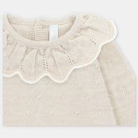 Beige Knitted Romper