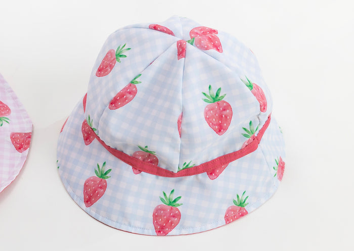 Blue Strawberries Boys Hat