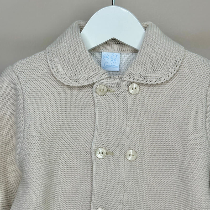 Beige Knitted Coat