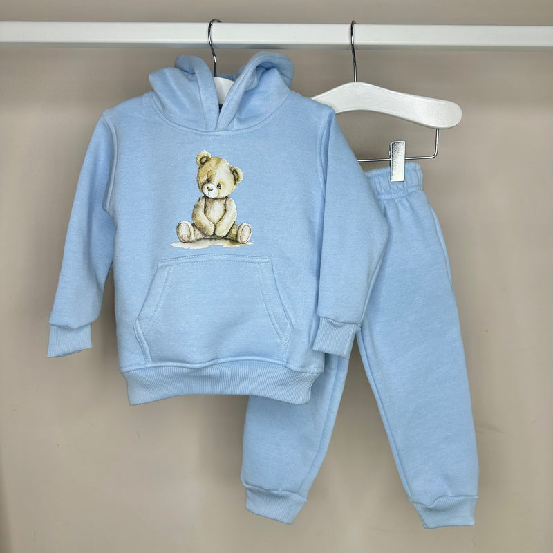 Baby Blue Teddy Bear Tracksuit