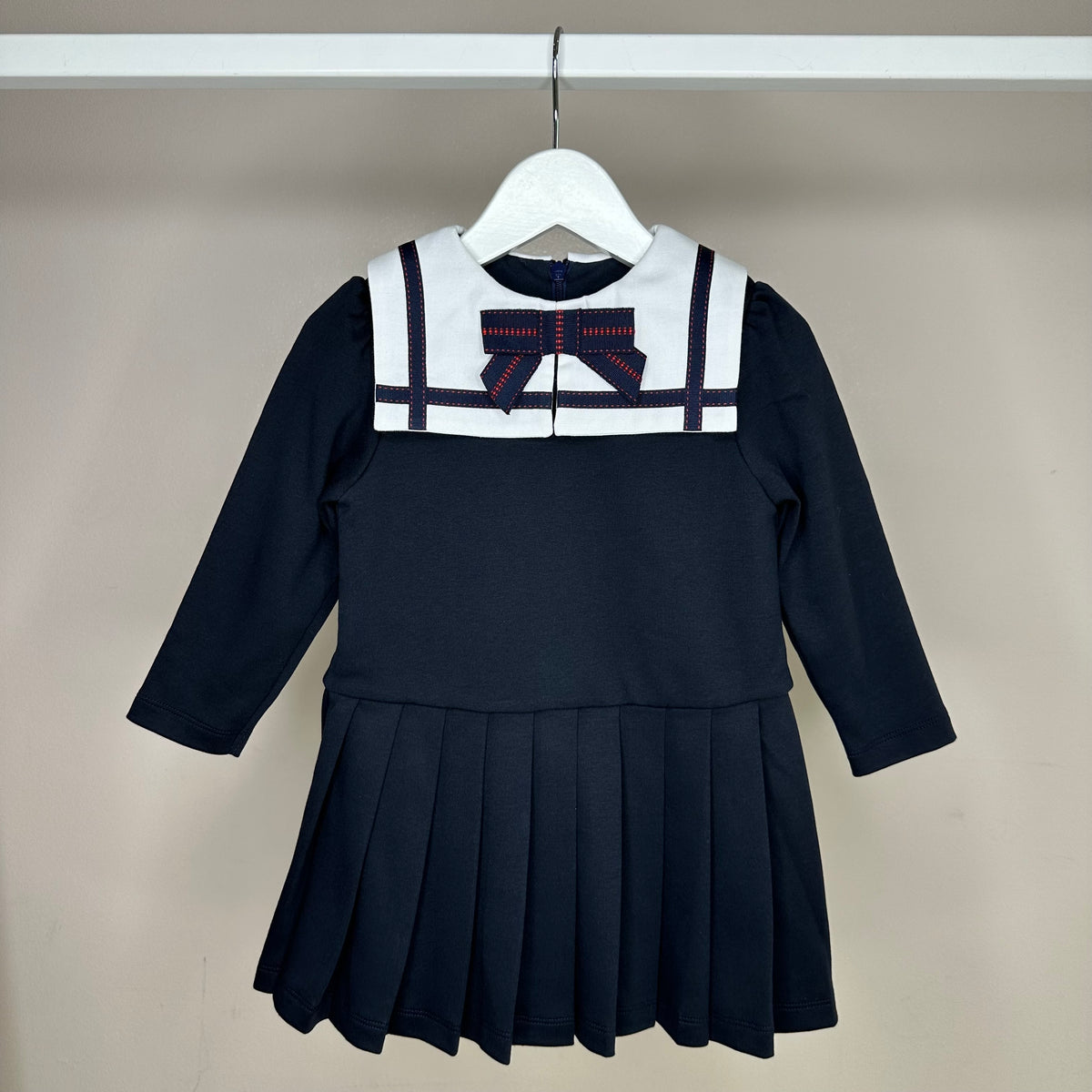 Navy Cotton Jersey Dress