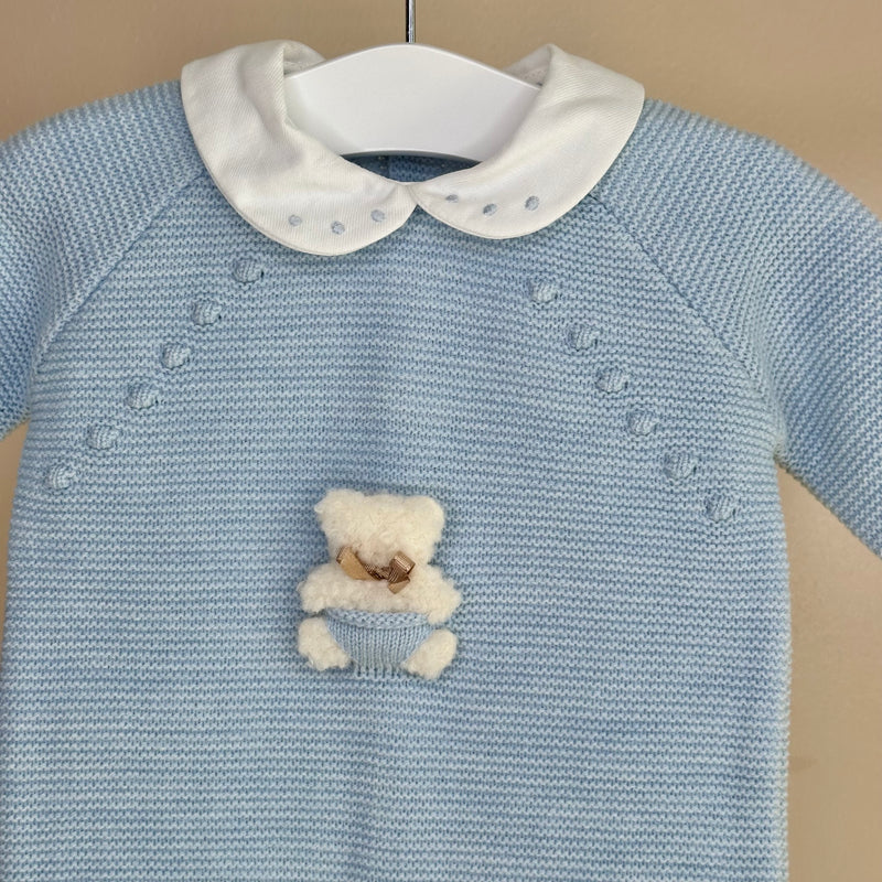 Blue Teddy Bear Romper