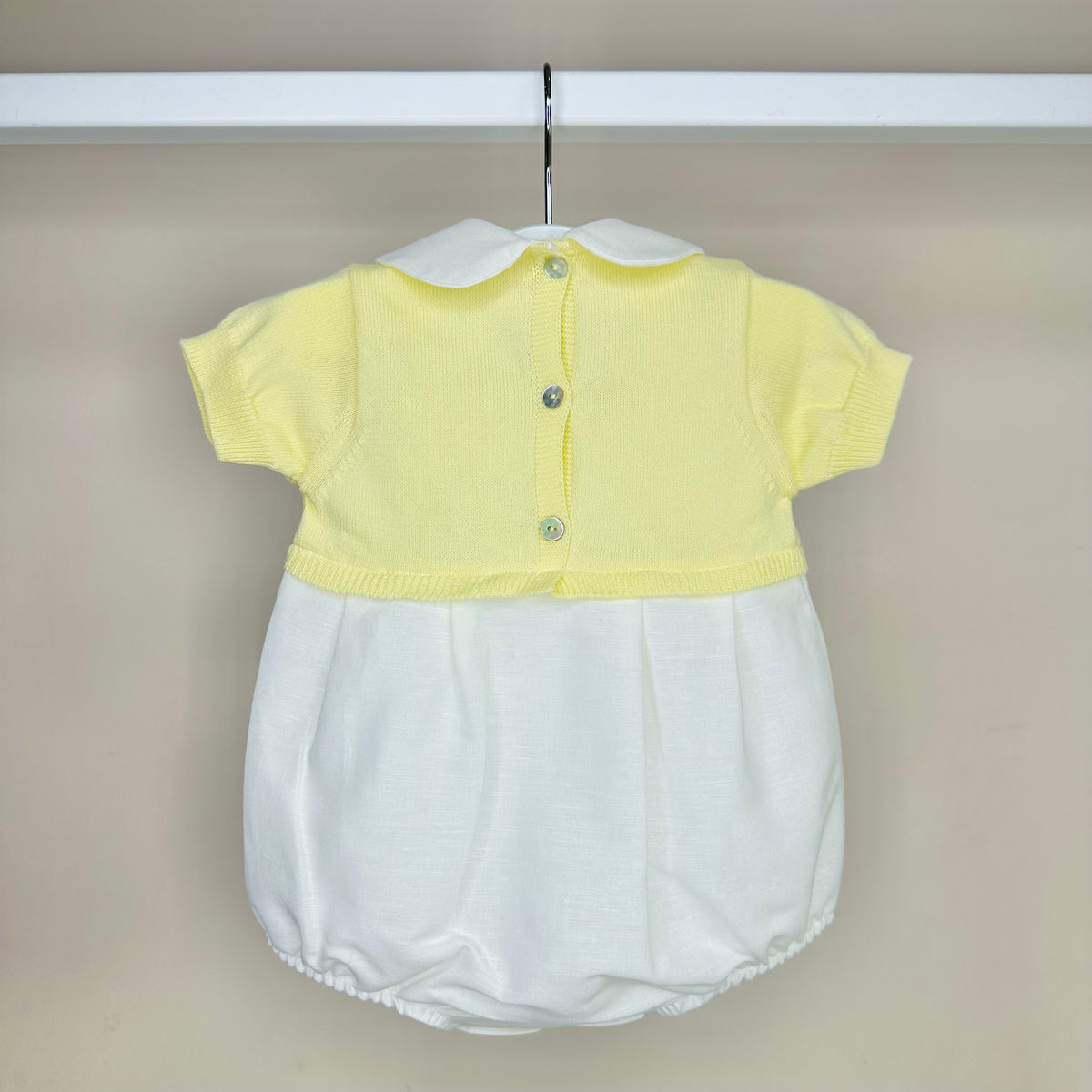 Lemon Half Knit Romper