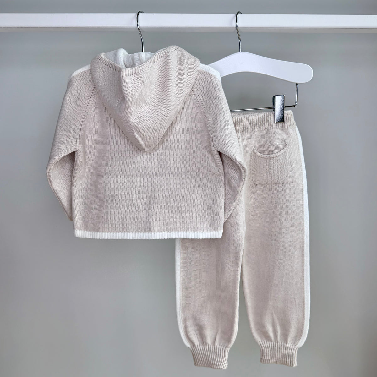 Beige & Cream Hoodie Tracksuit