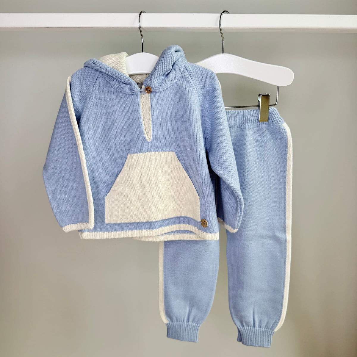 Blue & Cream Hoodie Tracksuit