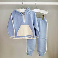 Blue & Cream Hoodie Tracksuit