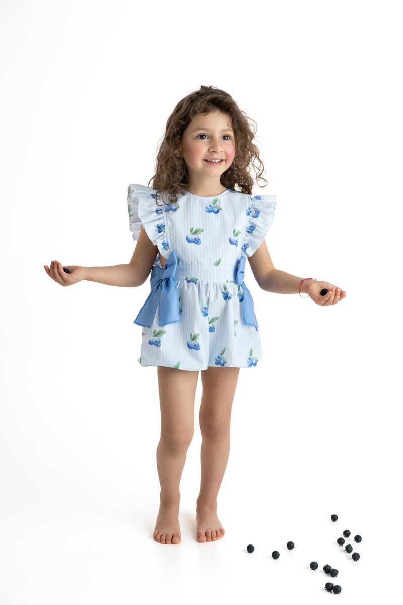 Blueberries Girls Playsuit