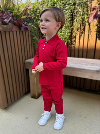 Red Polo Tracksuit