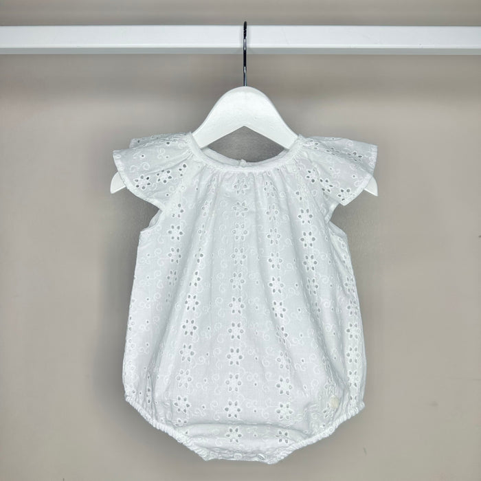 White Broderie Anglais Romper