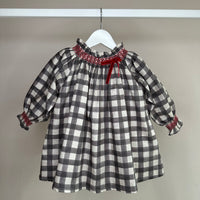 Grey Check Dress