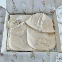 Beige Cotton Angel Wing Gift Box