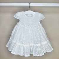 White Broderie Anglais Dress